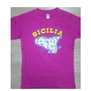 T-SHIRT SICILIA MAPPA BAMBINO/A COL. ASS MIS. ASS. Cod. T-SHIRT AF