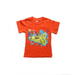 T-SHIRT SICILIA MAPPA BAMBINO/A COL. ASS MIS. ASS. Cod. T-SHIRT V