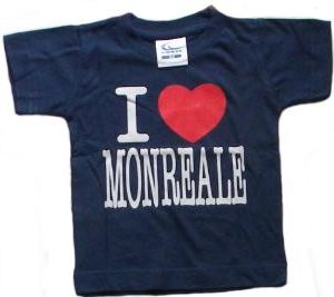 T-SHIRT SICILIA I LOVE MONREALE BAMBINO/A COL. ASS MIS. ASS. Cod. T-SHIRT AC